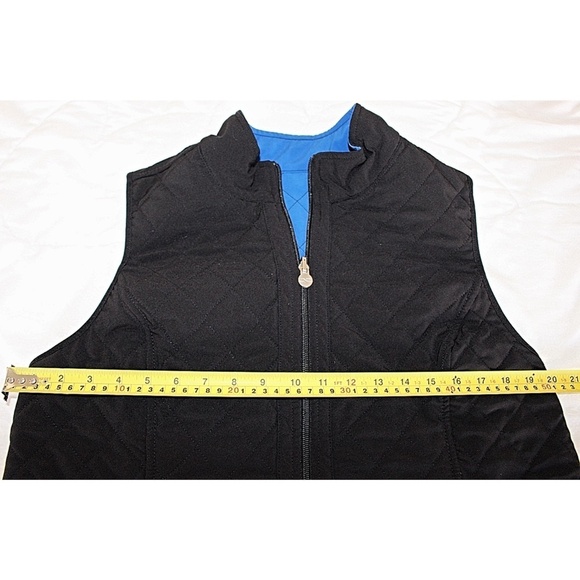 Black Noir Reversible Full ZIp Quilted Vest - Picture 2 of 9